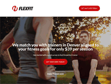 Tablet Screenshot of goflexfitness.com